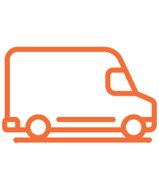 Orange van icon