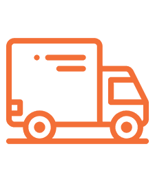 Orange truck icon
