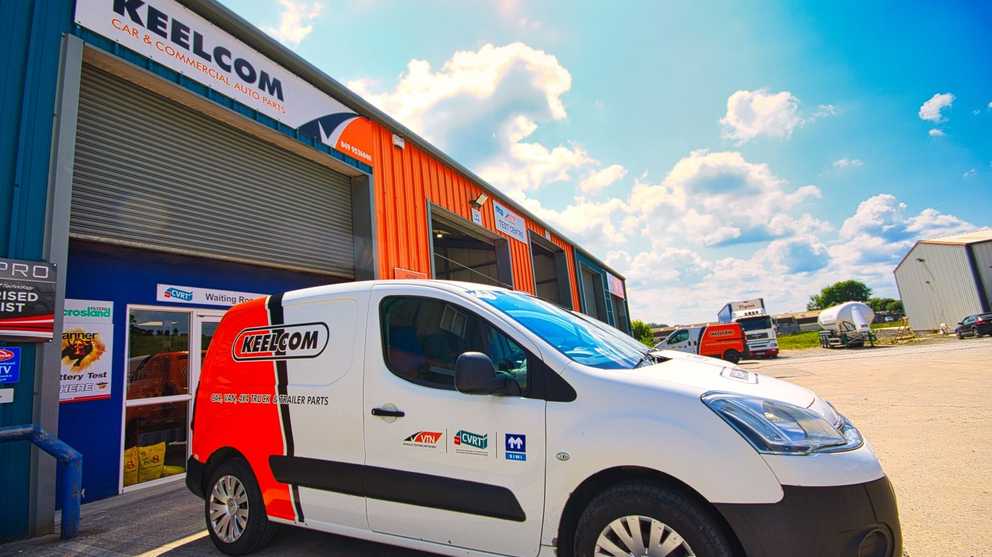 Keelcom exterior Front Close Up Small Van